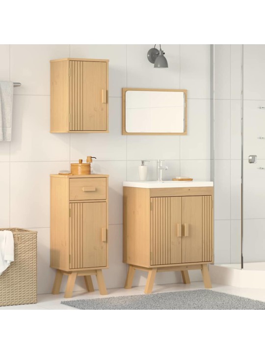 Vannasistabas mēbeļu komplekts 3 pcs brūna 114 x 43 x 73.5 cm