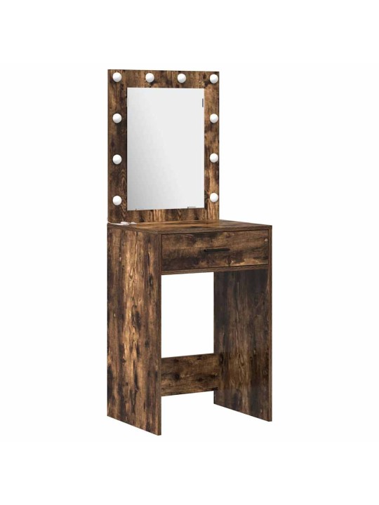Dressing galds 3 pcs brūna 40 x 41 x 135 cm inženierijas koks
