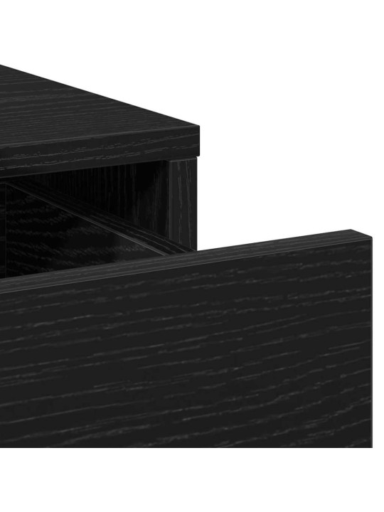 Dressing galds 2 pcs melna 40 x 41 x 75 cm inženierijas koks