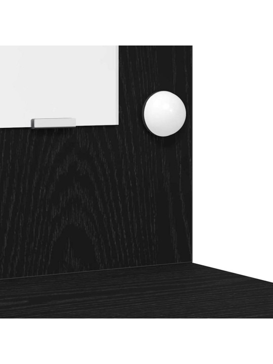Dressing galds 2 pcs melna 40 x 41 x 75 cm inženierijas koks