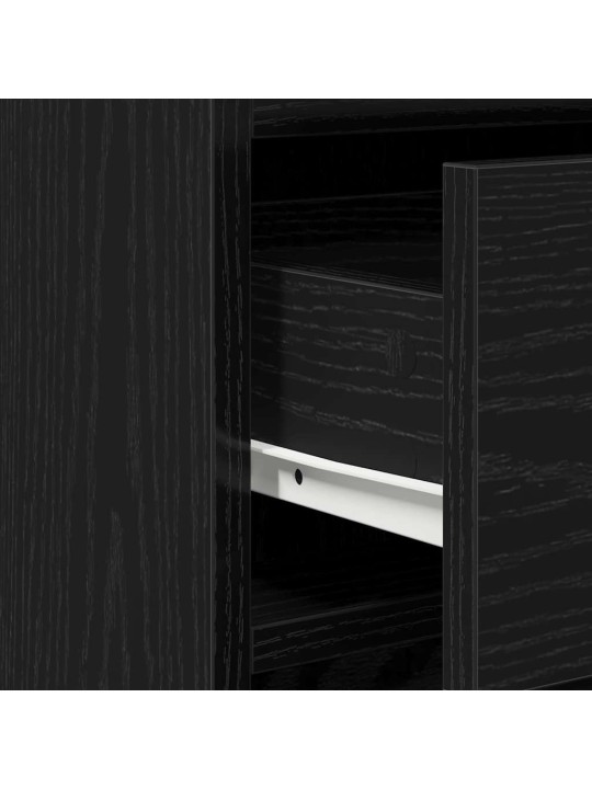 Dressing galds 2 pcs melna 40 x 41 x 75 cm inženierijas koks