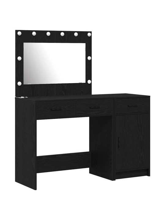 Dressing galds 2 pcs melna 40 x 41 x 75 cm inženierijas koks