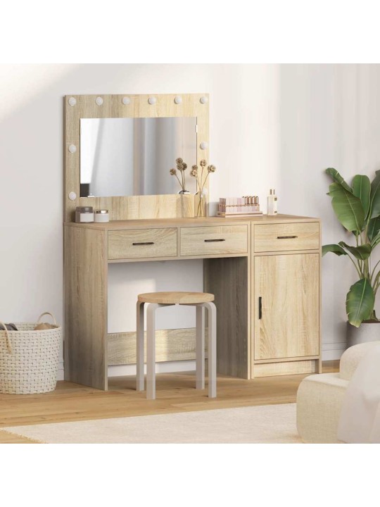 Dressing galds 2 pcs brūna 40 x 41 x 75 cm inženierijas koks