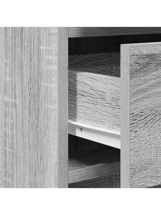 Dressing galds 2 pcs pelēka 40 x 41 x 75 cm inženierijas koks