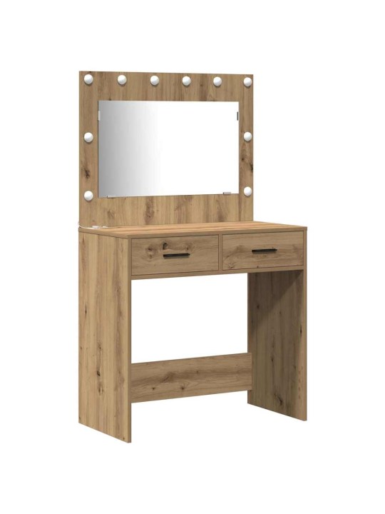Dressing galds 2 pcs brūna 40 x 41 x 75 cm inženierijas koks