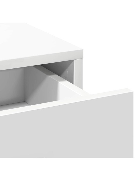 Dressing galds 2 pcs balts 50 x 41 x 135 cm inženierijas koks