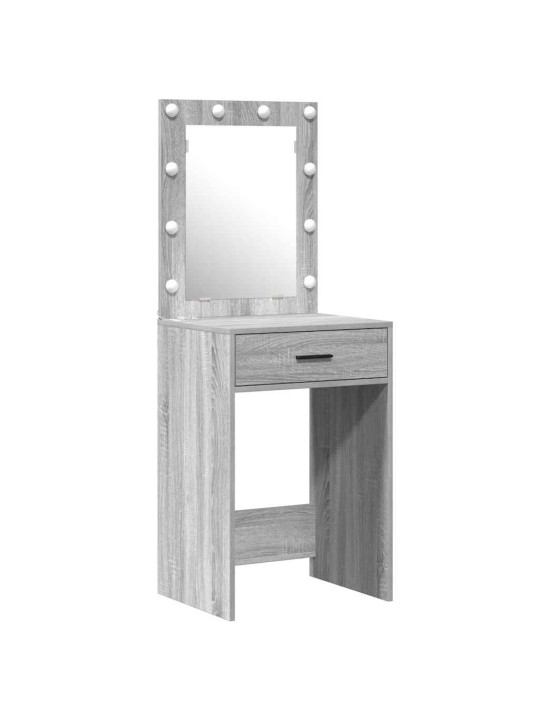 Dressing galds 2 pcs pelēka 50 x 41 x 135 cm inženierijas koks