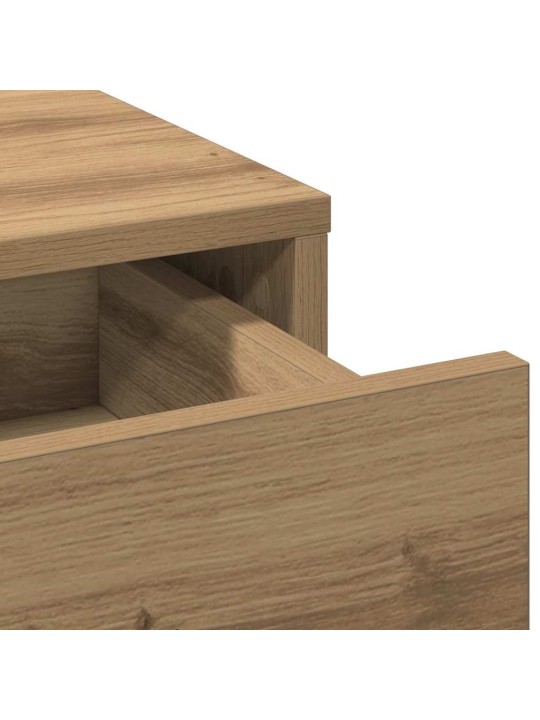 Dressing galds 2 pcs brūna 50 x 41 x 135 cm inženierijas koks