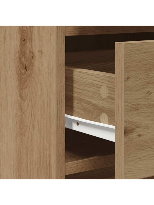 Dressing galds 2 pcs brūna 50 x 41 x 135 cm inženierijas koks