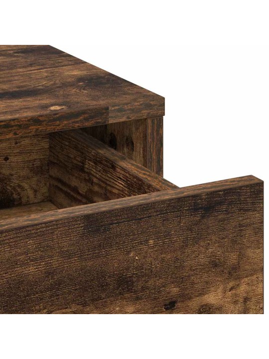 Dressing galds 3 pcs brūna 40 x 41 x 75 cm inženierijas koks