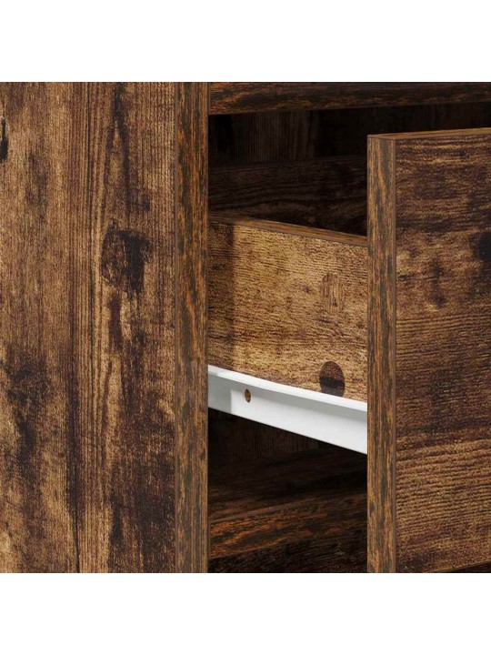 Dressing galds 3 pcs brūna 40 x 41 x 75 cm inženierijas koks