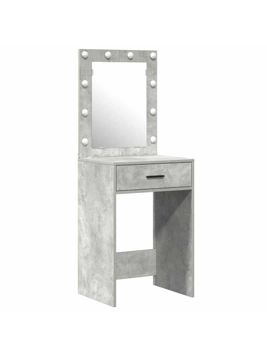 Dressing galds 3 pcs pelēka 50 x 41 x 135 cm inženierijas koks