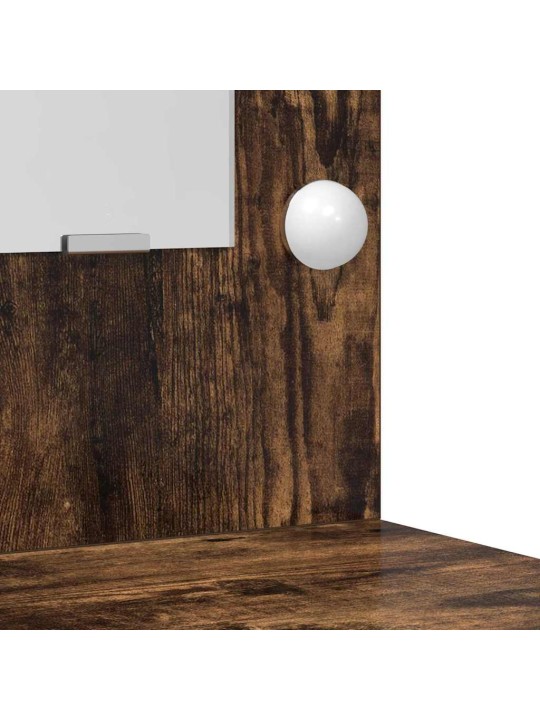 Dressing galds 3 pcs brūna 50 x 41 x 135 cm inženierijas koks