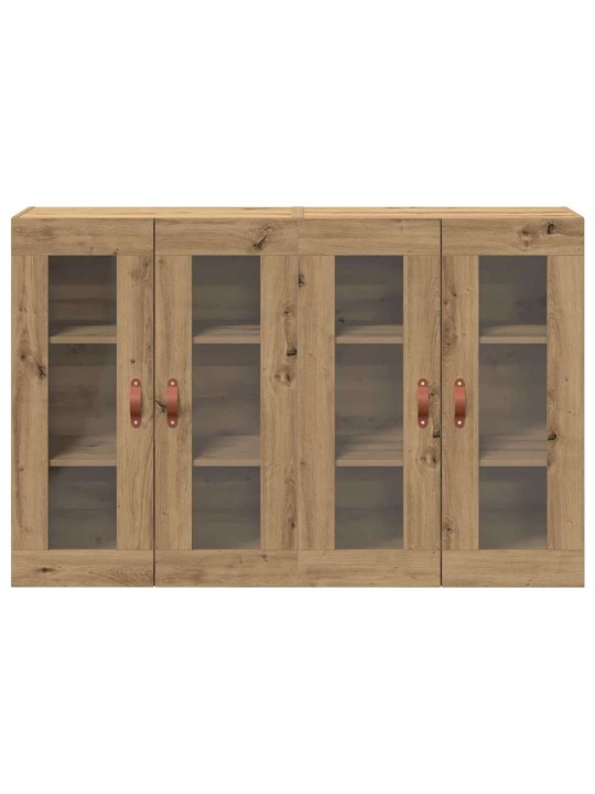 Sienas skapis 2 pcs amatnieku ozola 69.5 x 34 x 90 cm