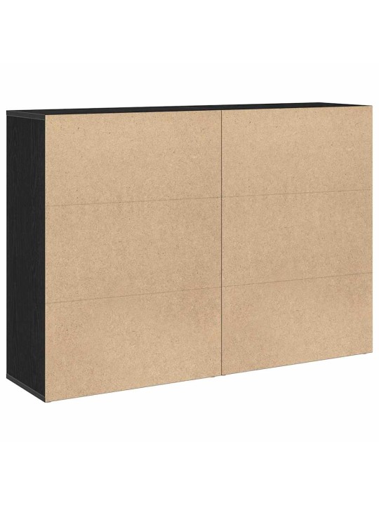 Bufets melns ozols 60 x 31 x 84 cm inženierijas koks