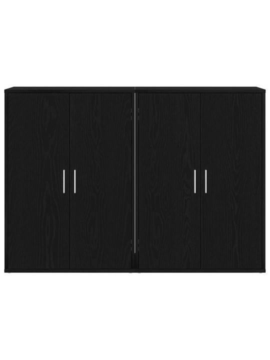Bufets melns ozols 60 x 31 x 84 cm inženierijas koks
