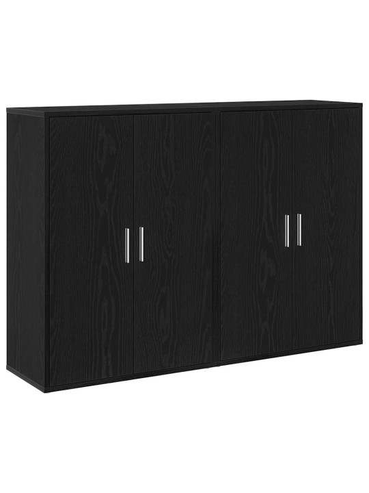 Bufets melns ozols 60 x 31 x 84 cm inženierijas koks