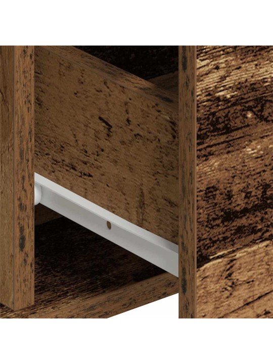 Sānu skapji 2 pcs vecs koks 60 x 31 x 84 cm inženierijas koks