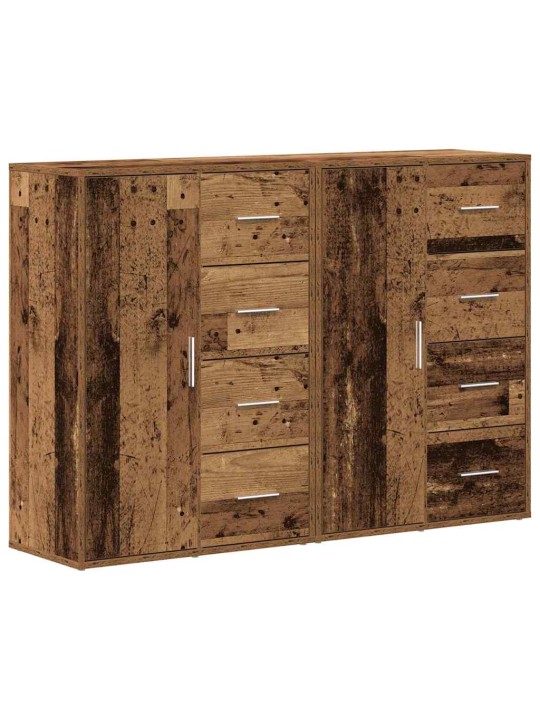 Sānu skapji 2 pcs vecs koks 60 x 31 x 84 cm inženierijas koks