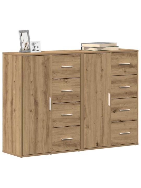 Sānu skapji ar atvilktni 2 pcs amatnieku ozola 60 x 31 x 84 cm