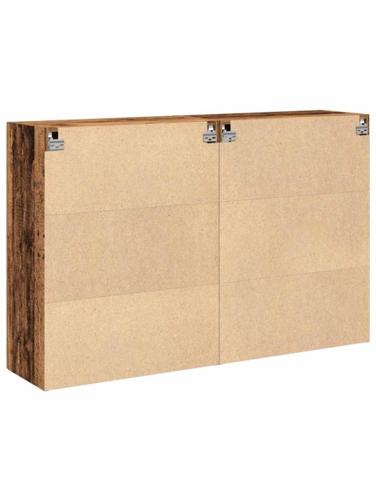 Sienas skapis 2 pcs vecs koks 69.5 x 34 x 90 cm