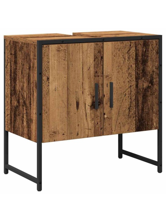 Vannas istabas mēbeļu komplekts 2 pcs brūna 60 x 33 x 60 cm