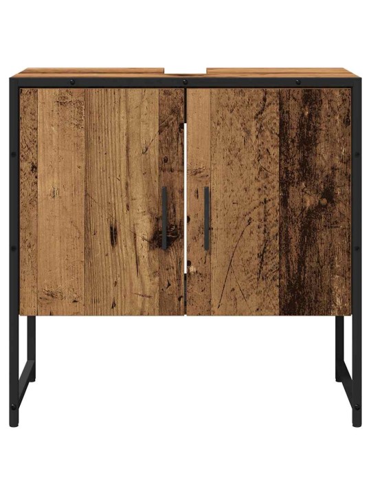 Vannas istabas mēbeļu komplekts 2 pcs brūna 60 x 33 x 60 cm