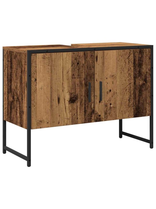 Vannas istabas mēbeļu komplekts 2 pcs brūna 80 x 33 x 60 cm