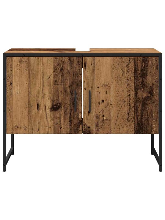 Vannas istabas mēbeļu komplekts 2 pcs brūna 80 x 33 x 60 cm