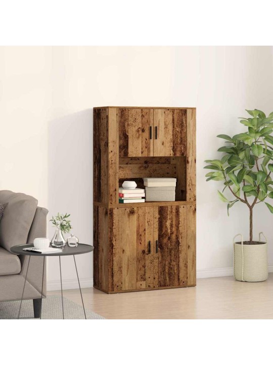 Augstais galds vecs koks 80 x 33 x 150 cm inženierijas koks