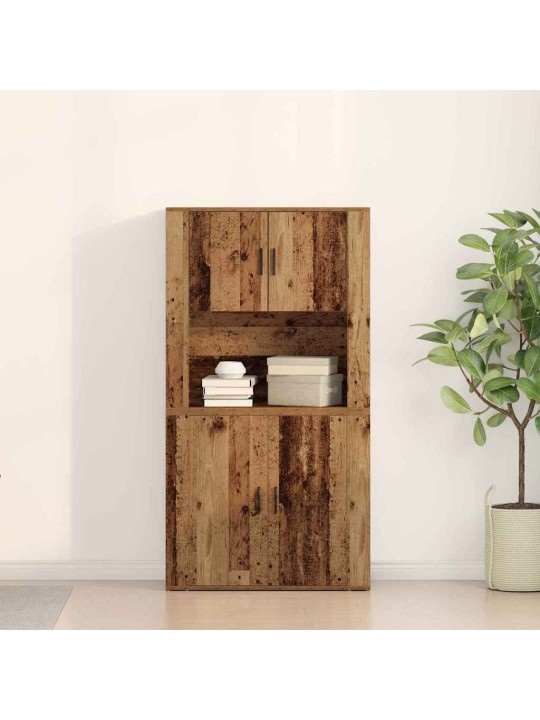 Augstais galds vecs koks 80 x 33 x 150 cm inženierijas koks
