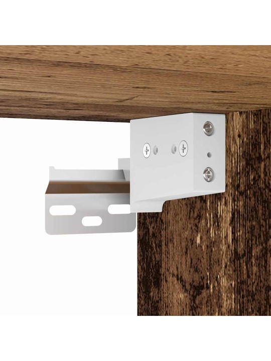 Augstais galds vecs koks 80 x 33 x 150 cm inženierijas koks