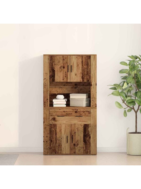Augstais galds vecs koks 80 x 33 x 150 cm inženierijas koks