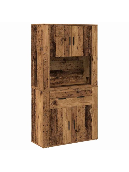 Augstais galds vecs koks 80 x 33 x 150 cm inženierijas koks