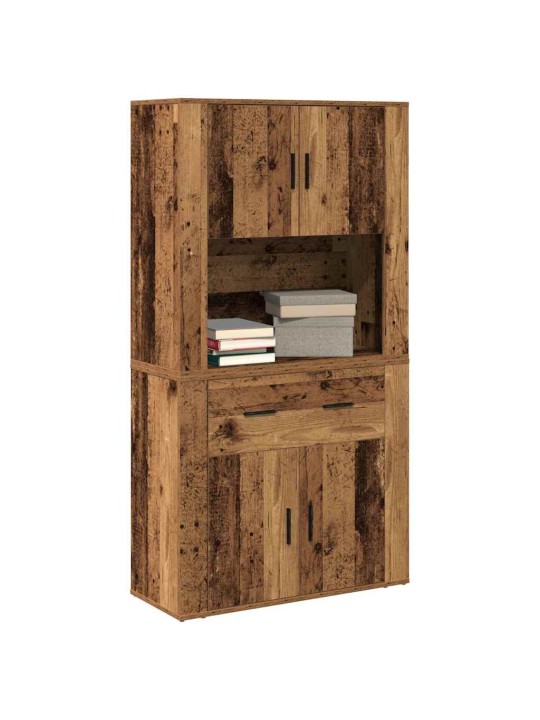 Augstais galds vecs koks 80 x 33 x 150 cm inženierijas koks