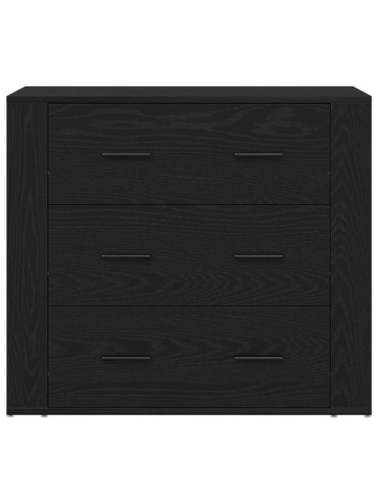 Augstais galds melns ozols 80 x 33 x 150 cm inženierijas koks