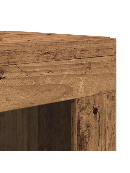 Augstais skapītis 2 pcs vecs koks 69.5 x 34 x 180 cm