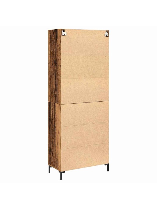 Augstais skapītis 2 pcs vecs koks 69.5 x 34 x 180 cm