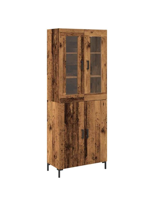 Augstais skapītis 2 pcs vecs koks 69.5 x 34 x 180 cm