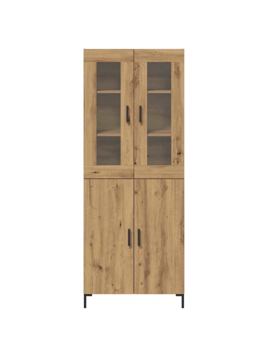 Augstais skapītis 2 pcs amatnieku ozola 69.5 x 34 x 180 cm
