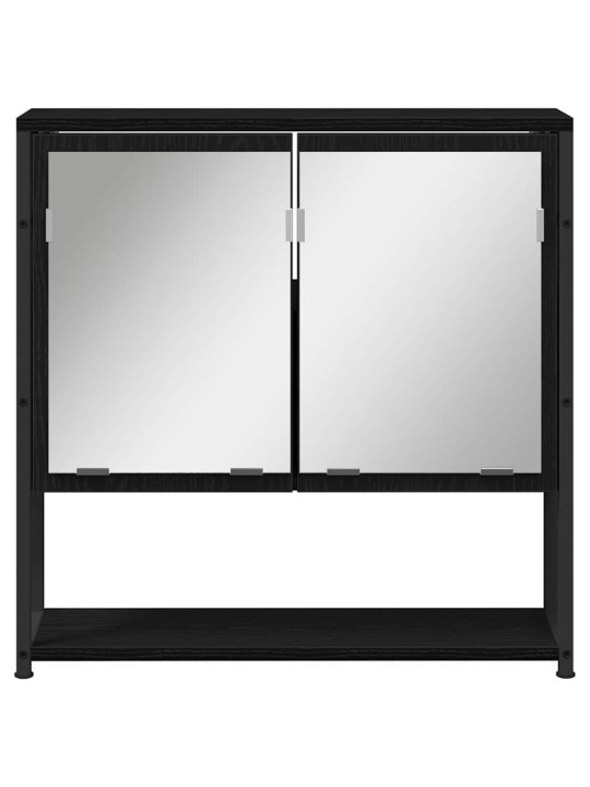 Vannas istabas mēbeļu komplekts 3 pcs melna 80 x 30 x 60 cm