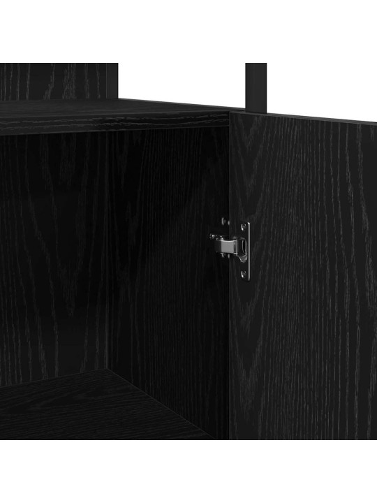 Vannas istabas mēbeļu komplekts 3 pcs melna 33 x 33 x 120.5 cm