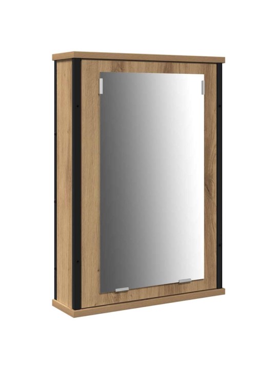 Vannas istabas spoguļu skapīši 3 pcs brūna 80 x 30 x 60 cm