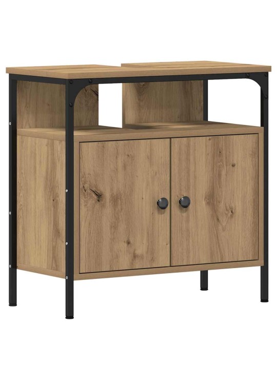 Vannas istabas spoguļu skapīši 3 pcs brūna 80 x 30 x 60 cm