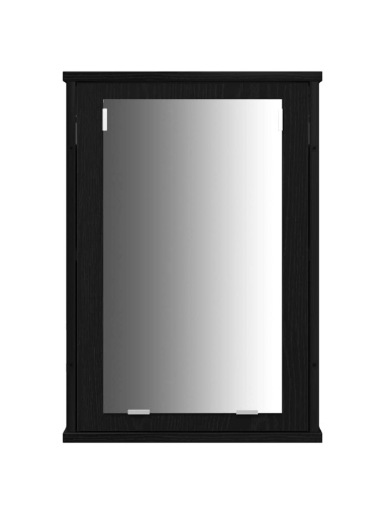 Vannas istabas spoguļu skapīši 3 pcs melna 80 x 30 x 60 cm