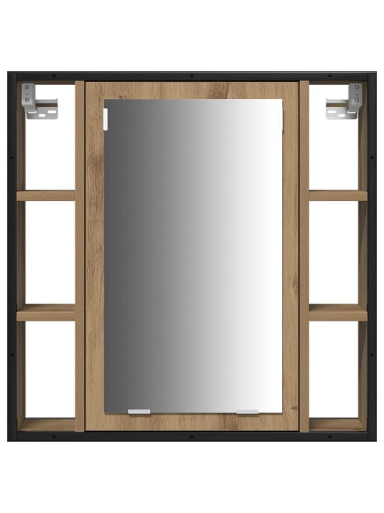 Vannas istabas spoguļu skapīši 3 pcs brūna 80 x 30 x 60 cm