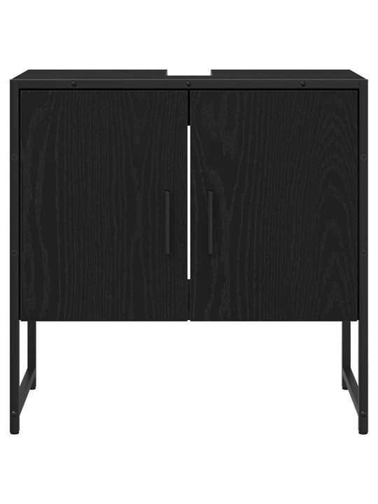 Vannas istabas mēbeļu komplekts 4 pcs melna 33 x 33 x 185.5 cm