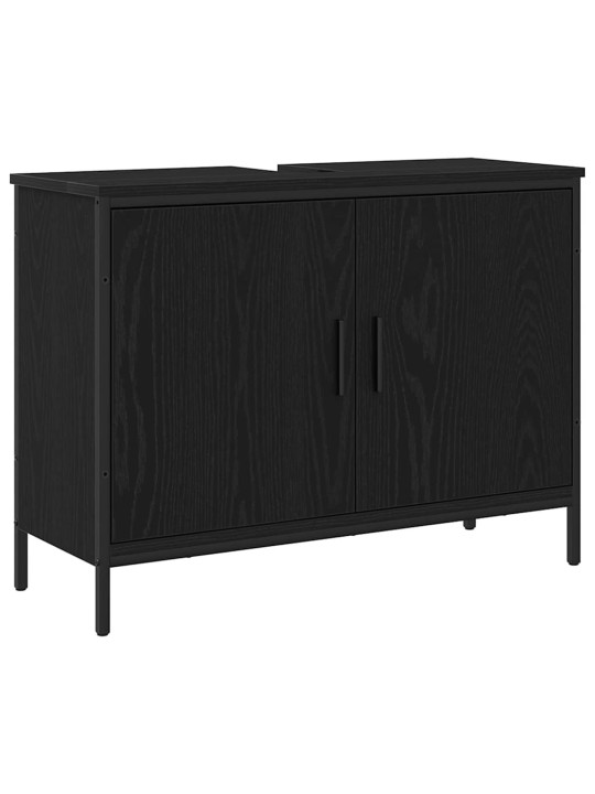 Vannas istabas mēbeļu komplekts 4 pcs melna 33 x 33 x 185.5 cm