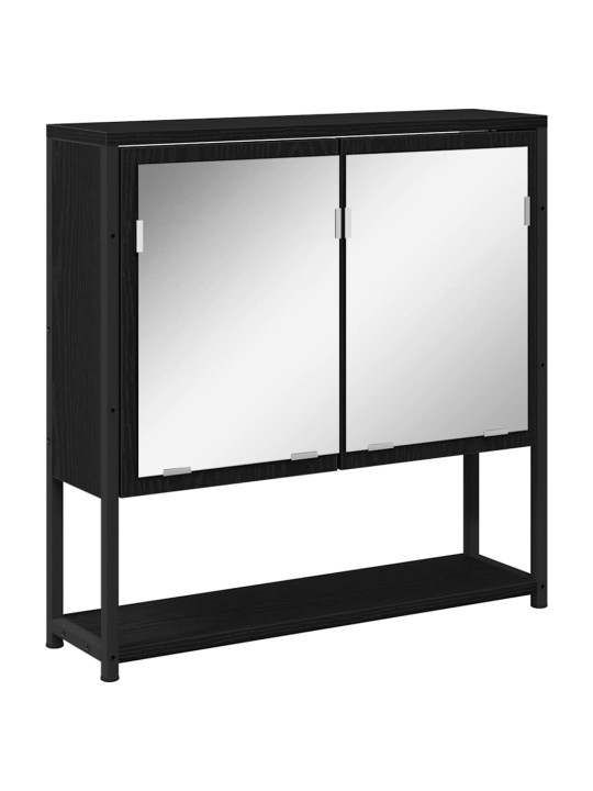 Vannas istabas mēbeļu komplekts 4 pcs melna 33 x 33 x 185.5 cm
