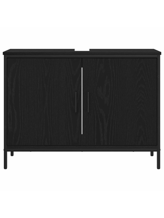 Vannas istabas mēbeļu komplekts 4 pcs melna 33 x 33 x 185.5 cm